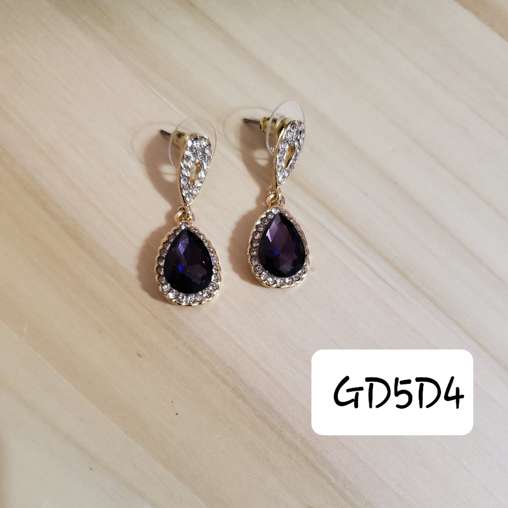 Small Rhinestone Sized Fashion Boutique Earrings 7 Styles to Choose From